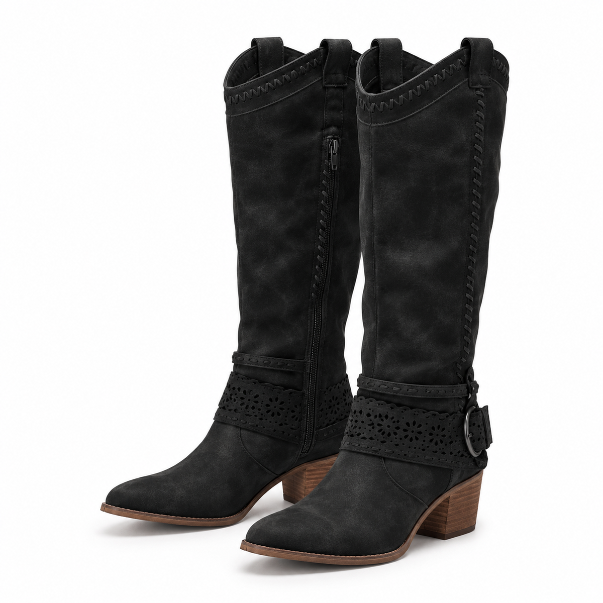 Sophie | Western Boots with Strap Detailing