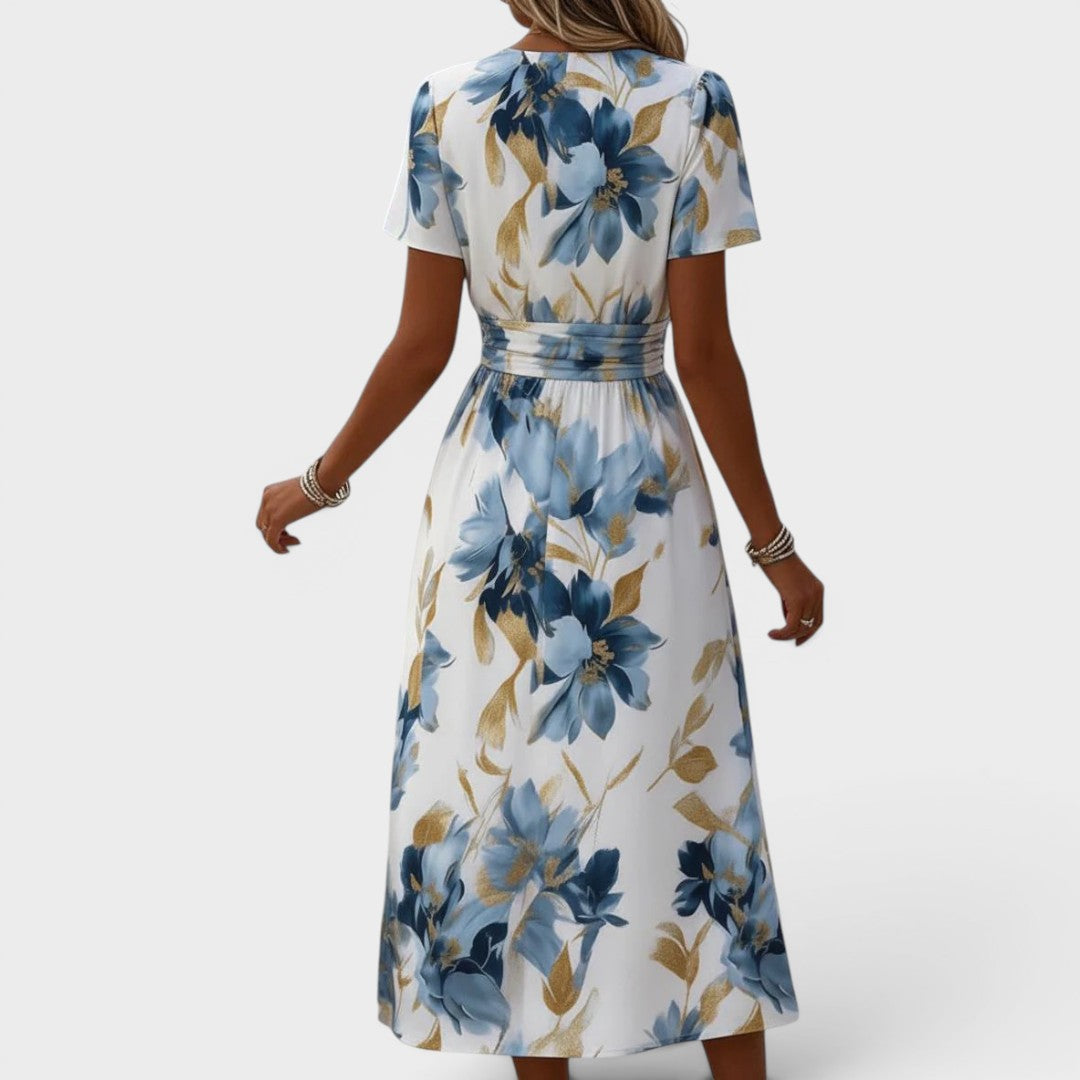 Penelope - Floral Wrap Midi Dress