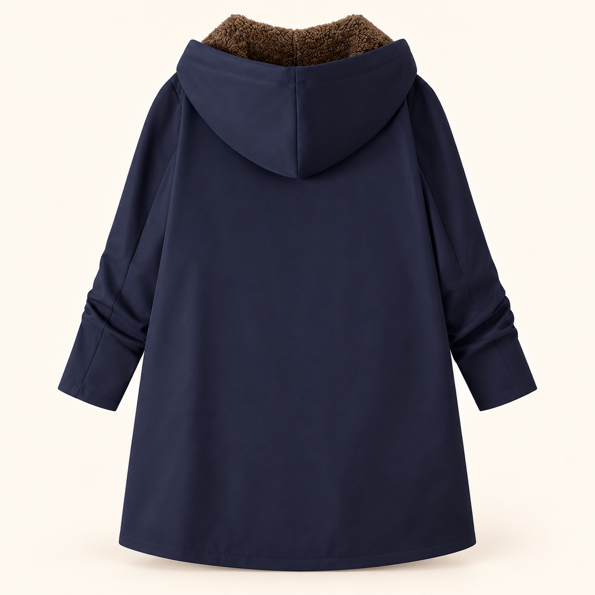 Evelyn | Warm Sherpa-Lined Hooded Coat