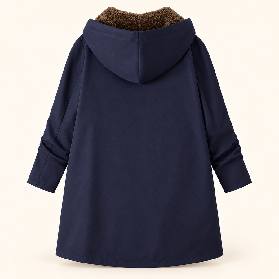 Evelyn | Warm Sherpa-Lined Hooded Coat
