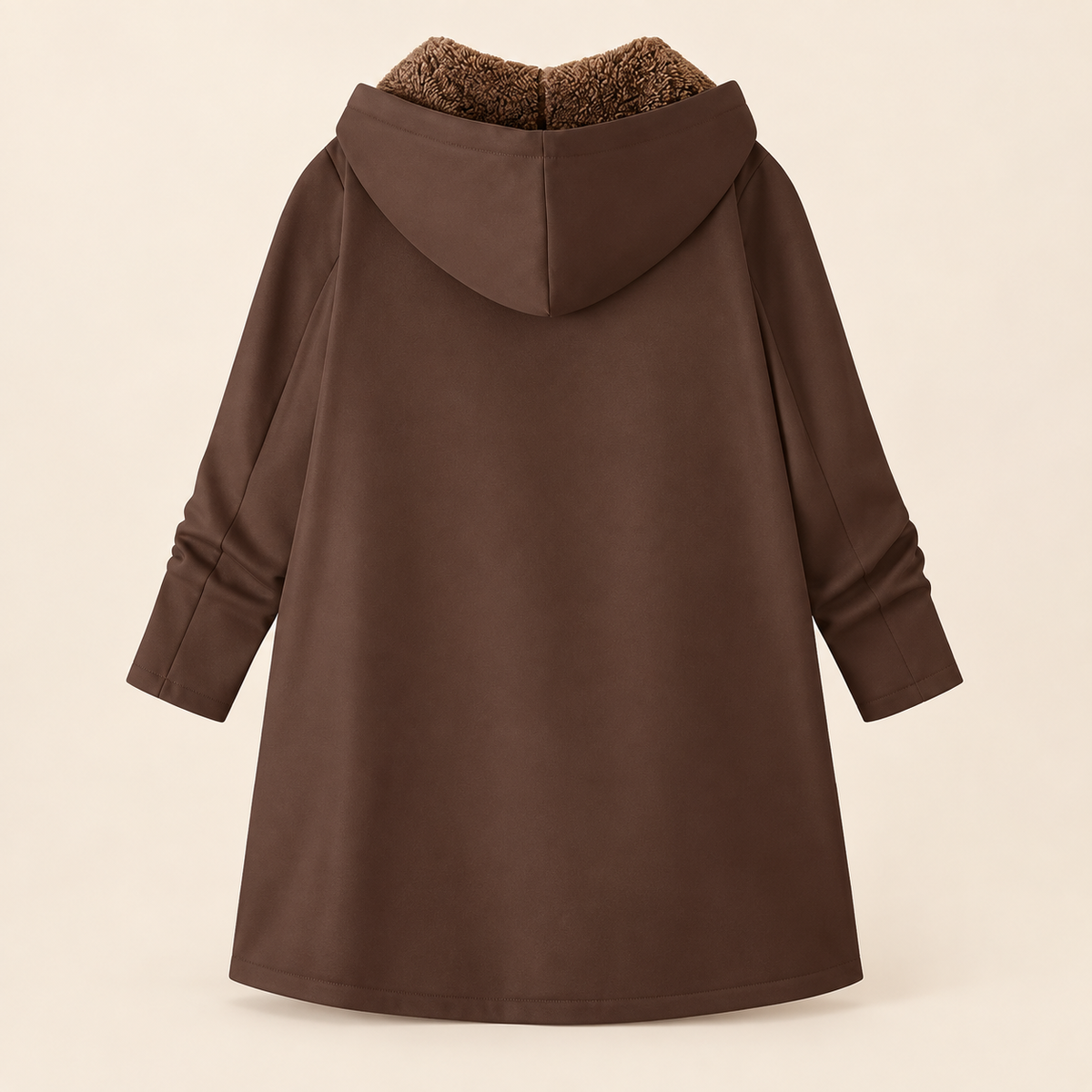 Evelyn | Warm Sherpa-Lined Hooded Coat