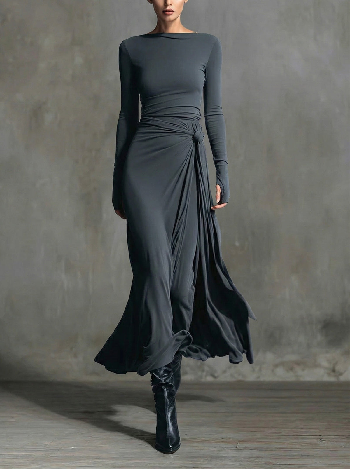 Ophelia - Side Knot Maxi Dress