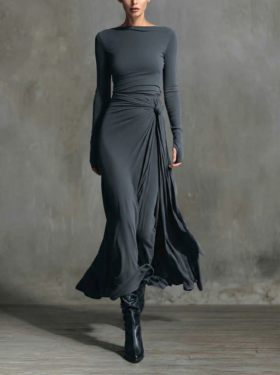Ophelia - Side Knot Maxi Dress