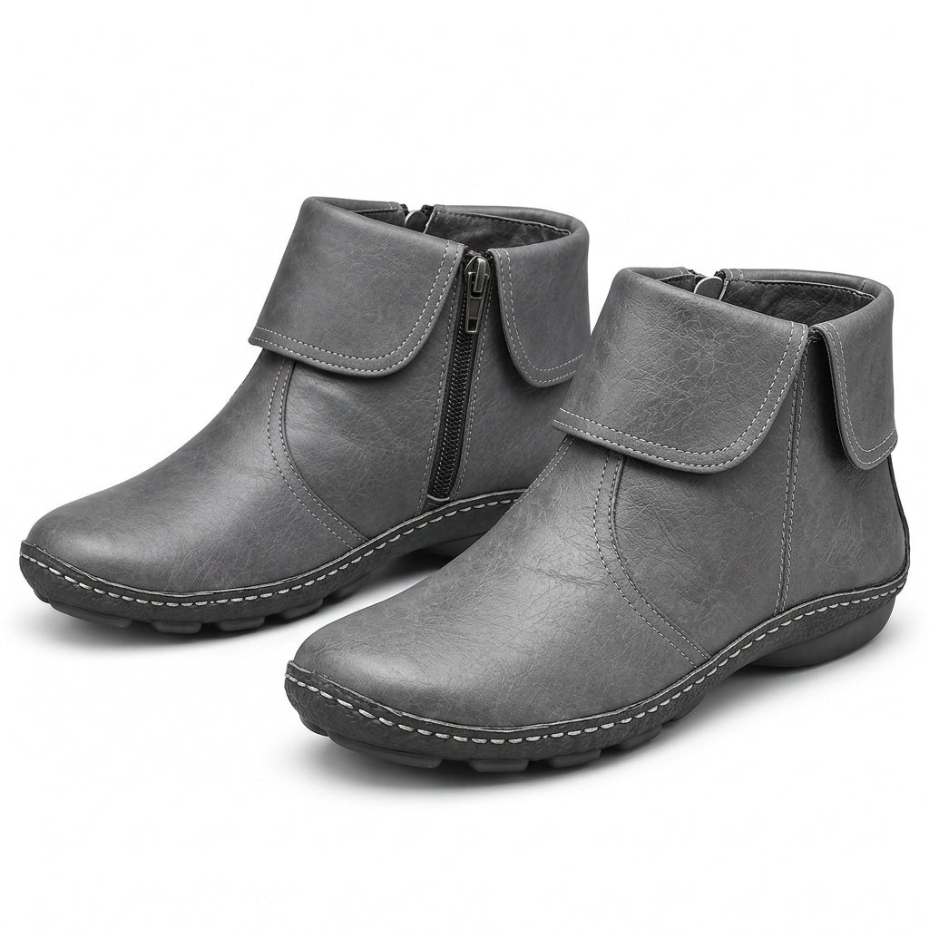 Sofie | Comfortable Zip-Up Ankle Boots