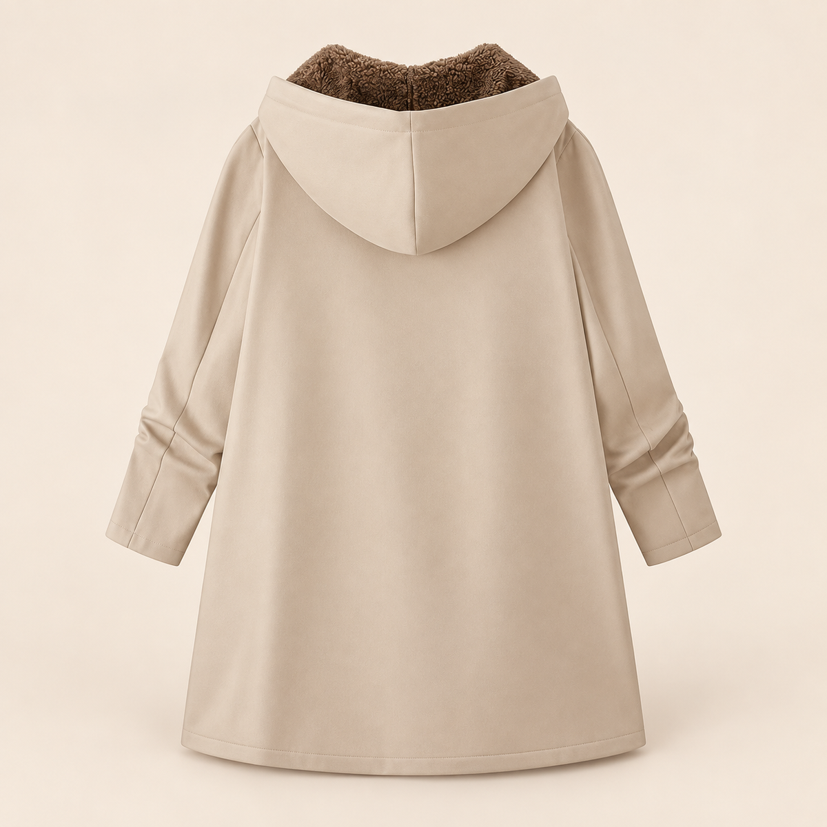 Evelyn | Warm Sherpa-Lined Hooded Coat