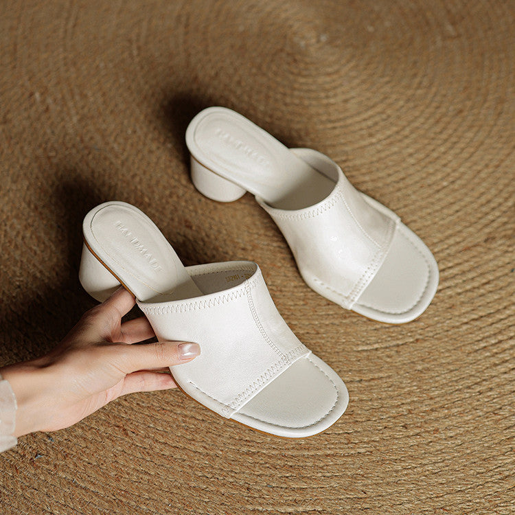 Carys - Block Heel Mules