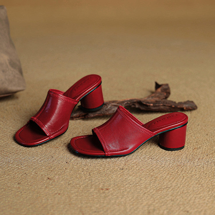 Carys - Block Heel Mules