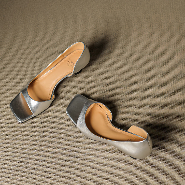 Margot - Peep Toe Kitten Heels