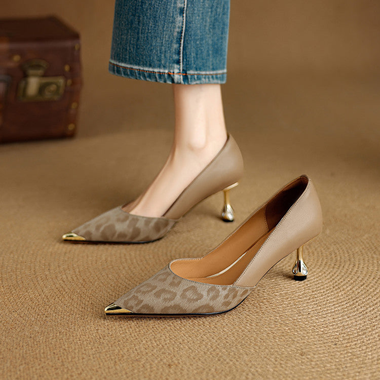 Arabella - Pointed-Toe Court Heels