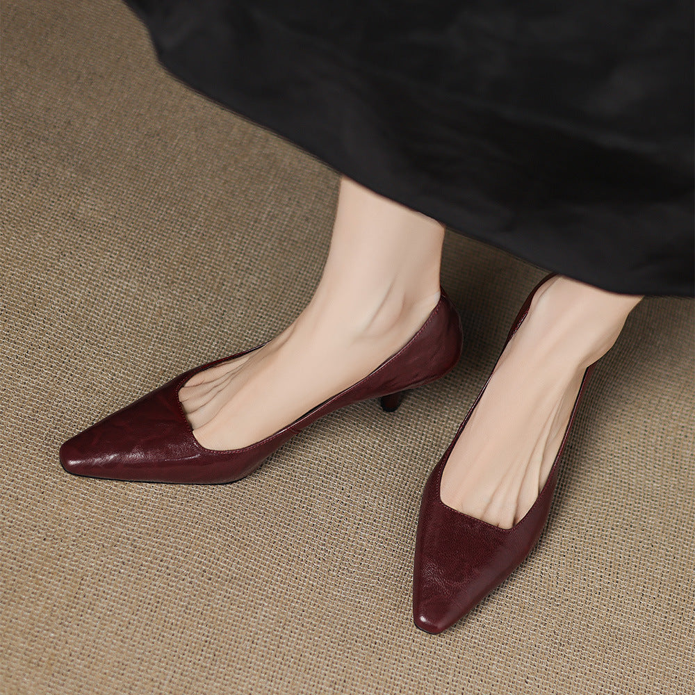 Madeleine - Pointed Toe Stiletto Court Shoes