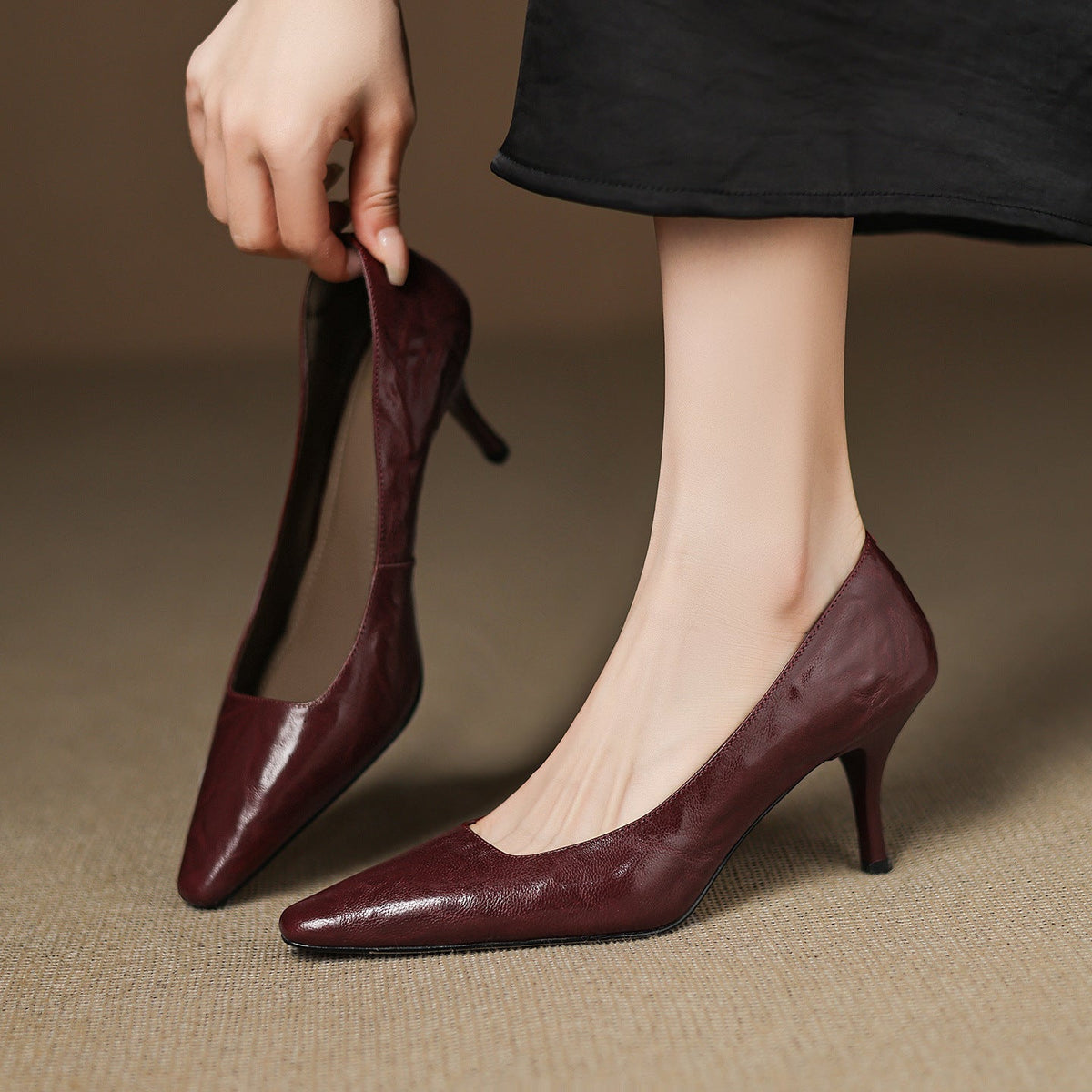 Madeleine - Pointed Toe Stiletto Court Shoes