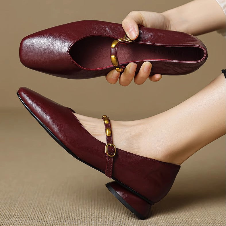 Orla - Studded Strap Mary Jane Shoes