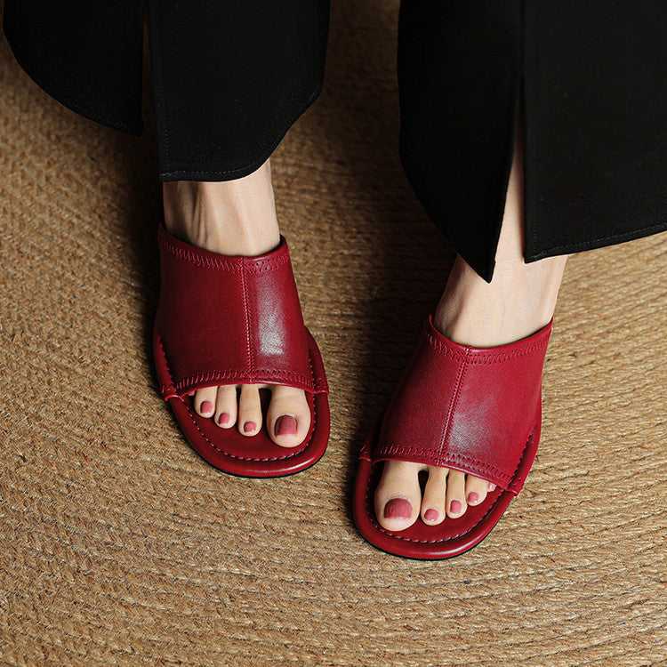 Carys - Block Heel Mules