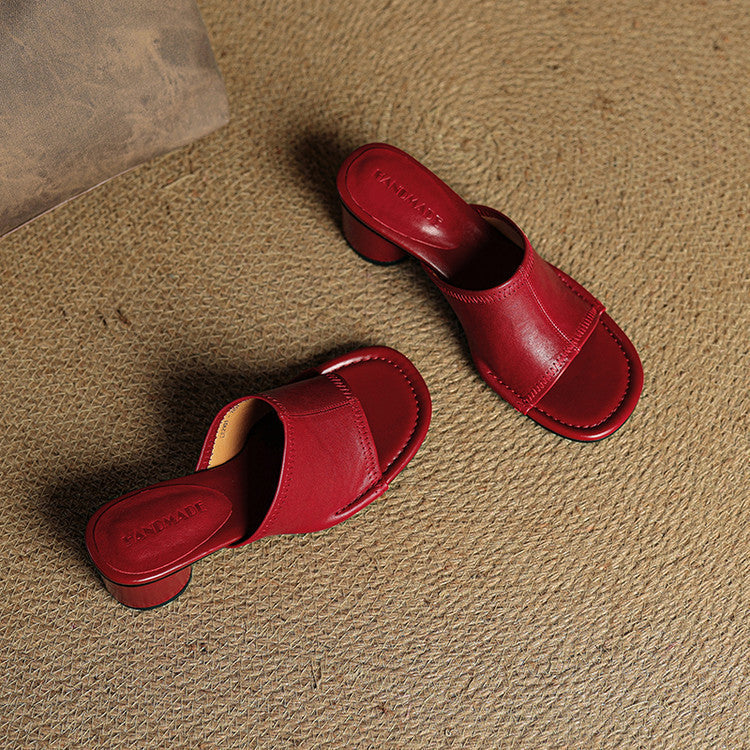 Carys - Block Heel Mules