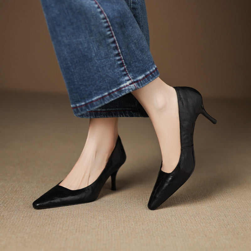 Madeleine - Pointed Toe Stiletto Court Shoes
