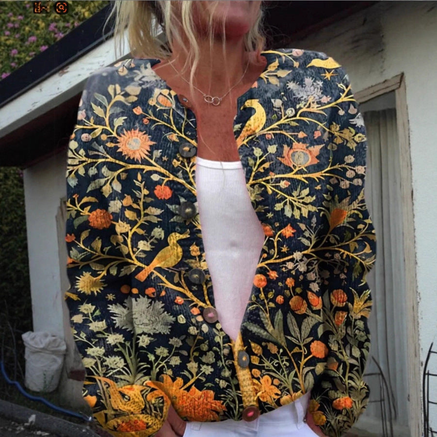 Chloe - Vintage Floral Cardigan Sweater