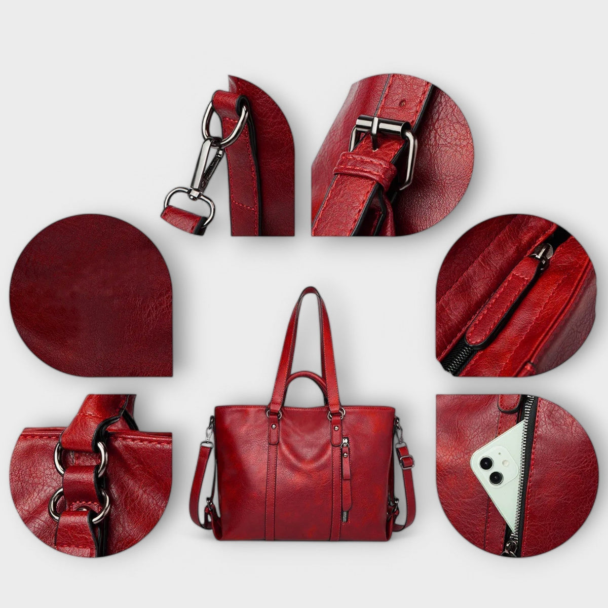 Orla - Large Vegan Leather Tote Bag