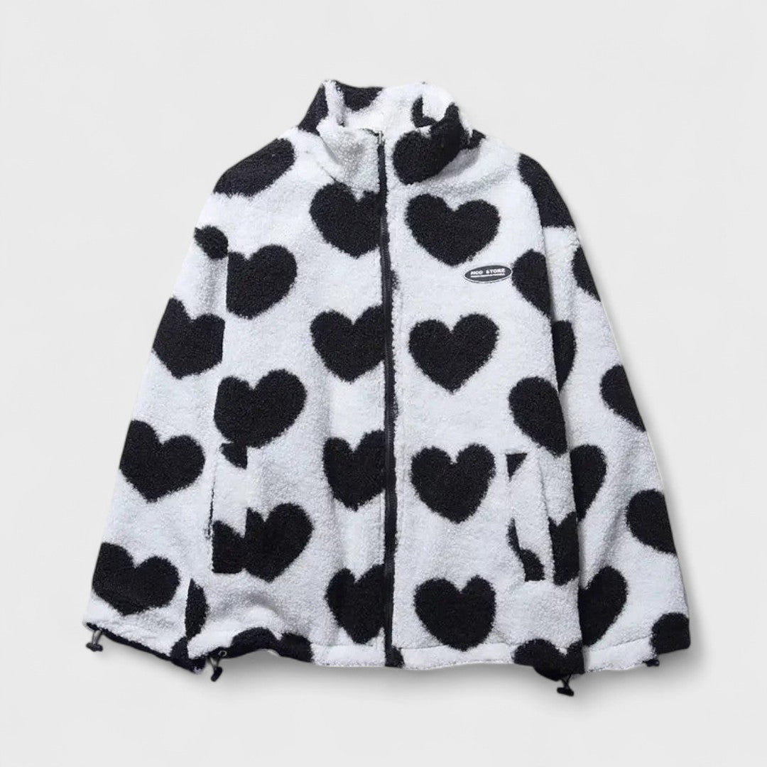 Katharina - Reversible heart jacket