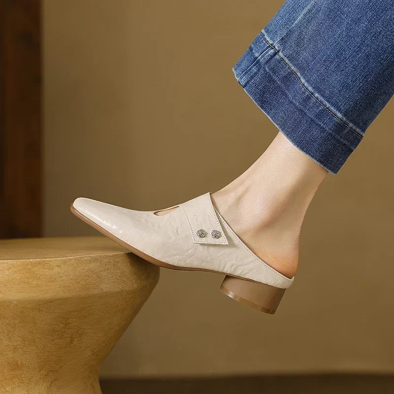 Matilda - Cut-Out Slip-On Mules