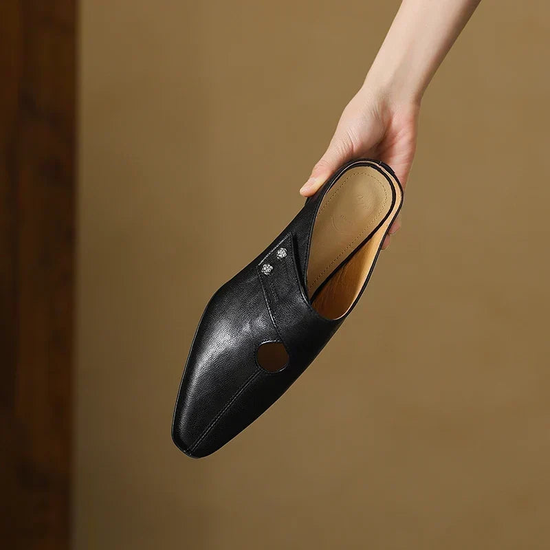 Matilda - Cut-Out Slip-On Mules
