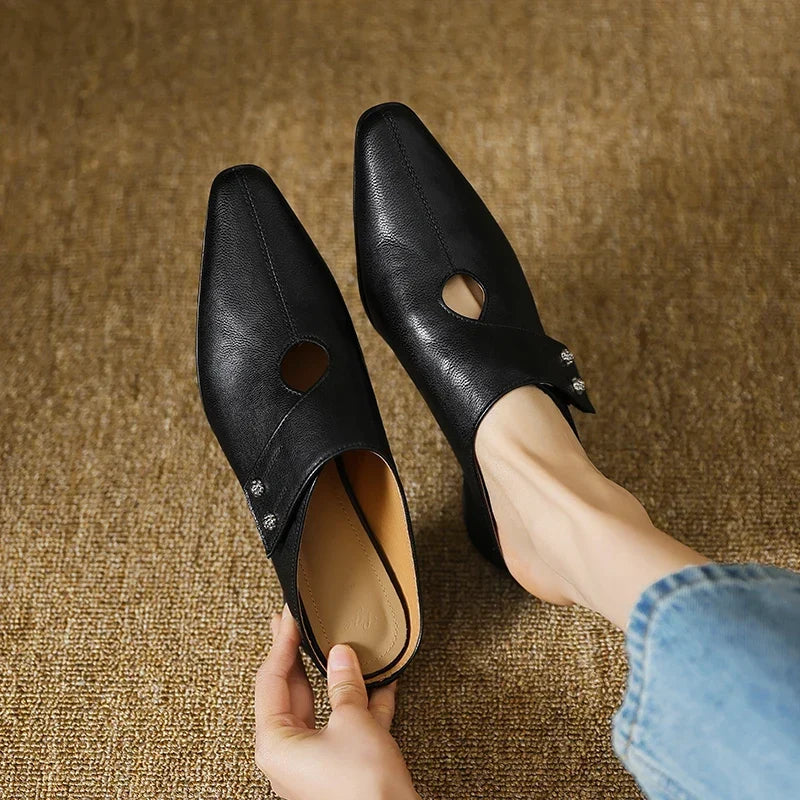 Matilda - Cut-Out Slip-On Mules