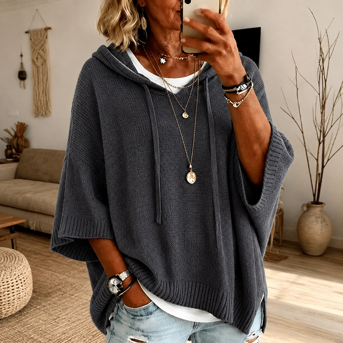 Camille – Poncho jumper