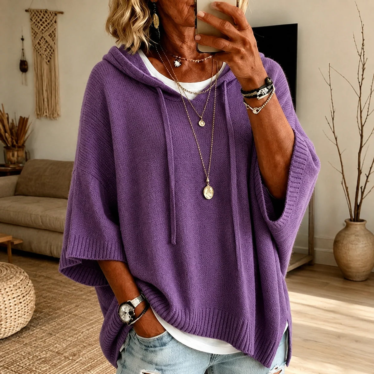 Camille – Poncho jumper
