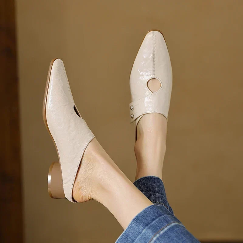 Matilda - Cut-Out Slip-On Mules