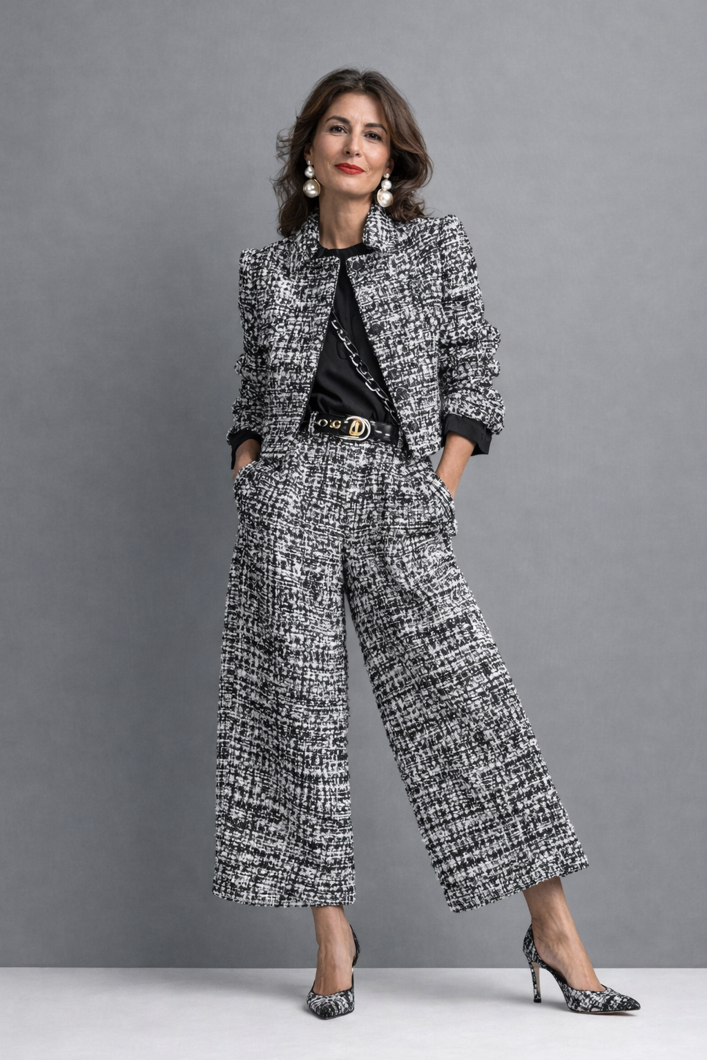 Lucia | Elegant Tweed Two-Piece Set