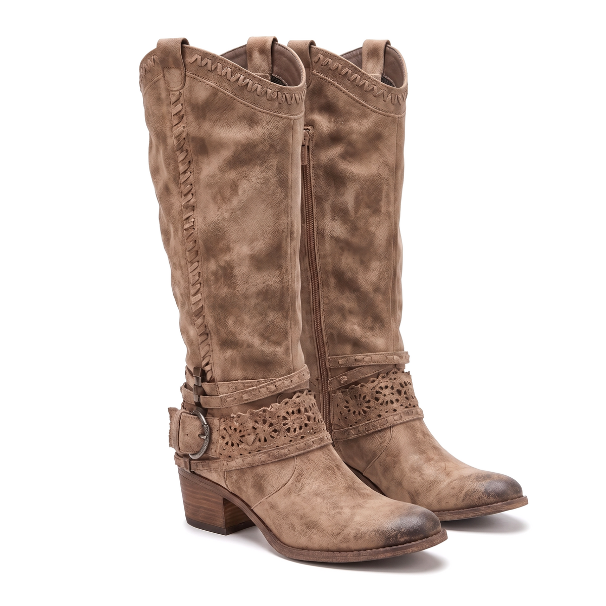 Sophie | Western Boots with Strap Detailing
