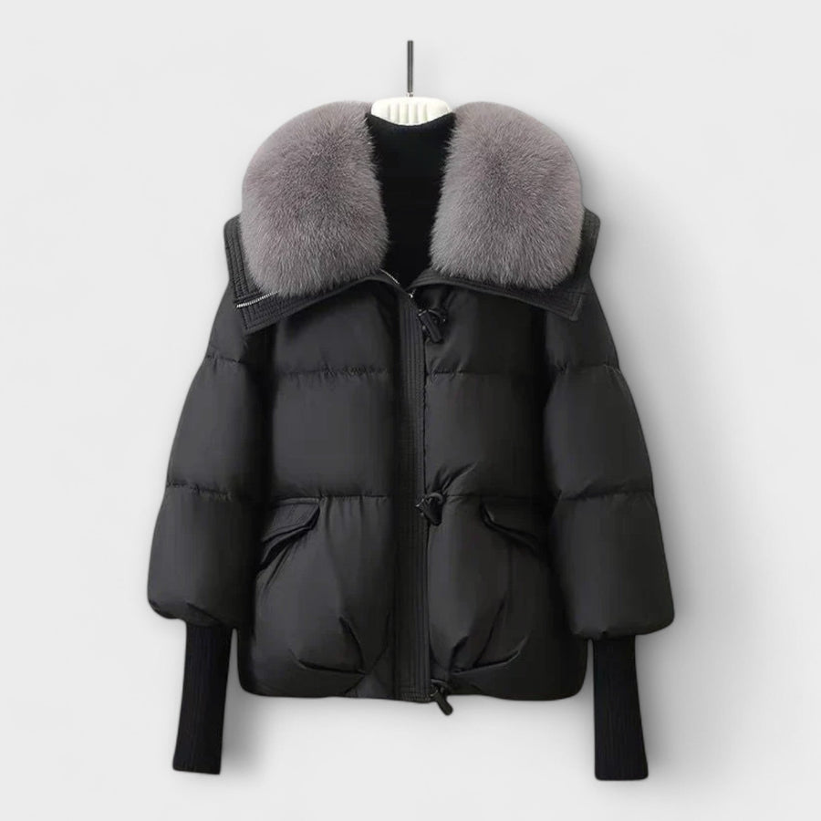 Lucyna – Elegant Jacket with Faux Fur