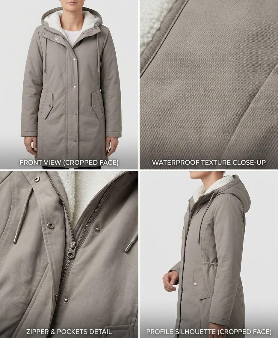 Felicity - Hooded Longline Parka Coat