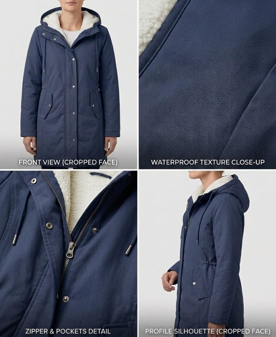 Ottilie - Hooded Longline Parka Coat