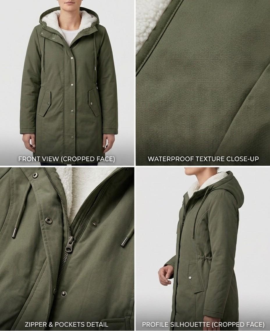 Felicity - Hooded Longline Parka Coat