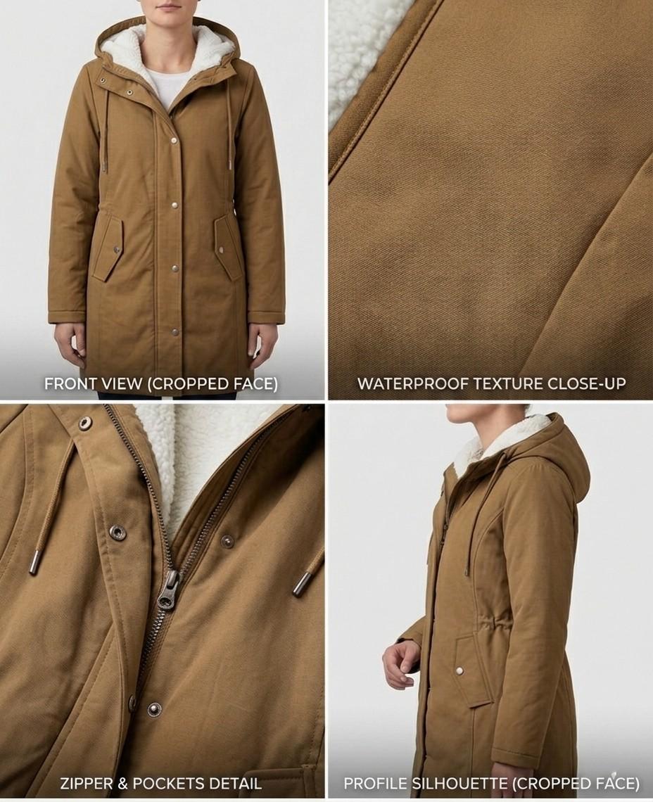 Felicity - Hooded Longline Parka Coat