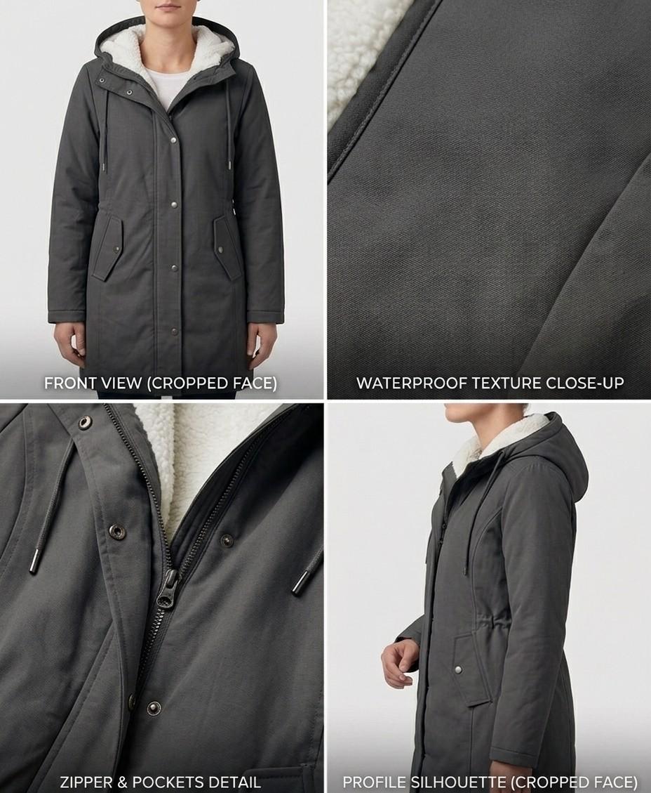 Isla - Hooded Longline Parka Coat