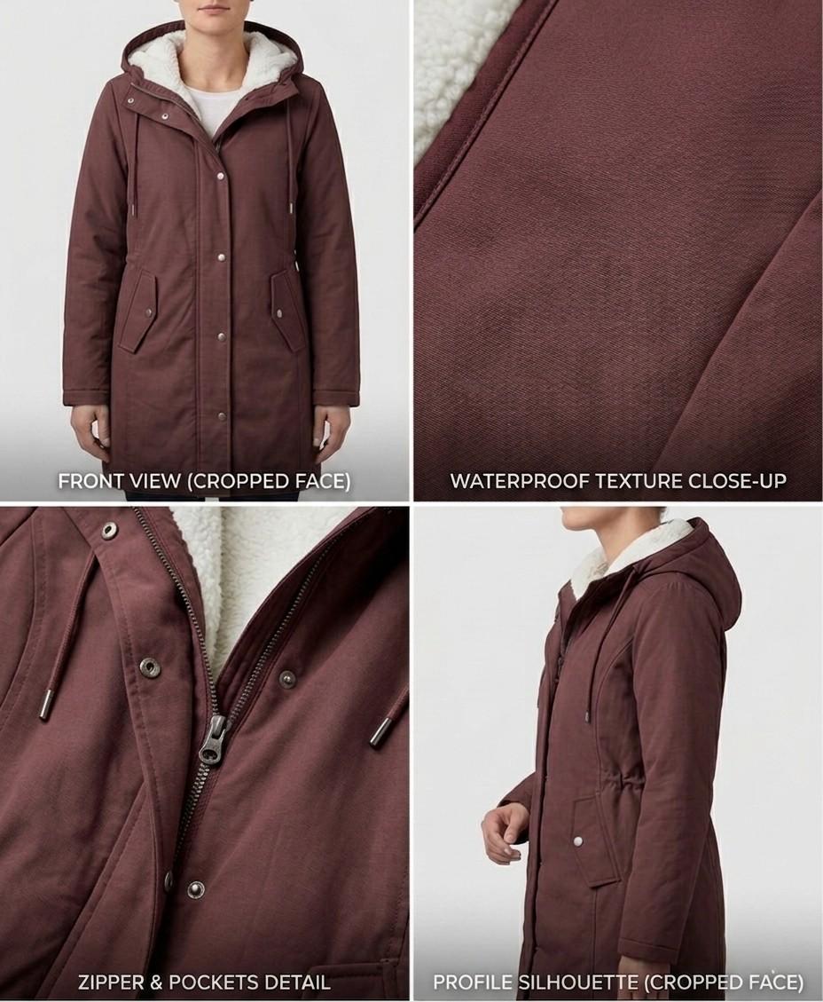 Isla - Hooded Longline Parka Coat
