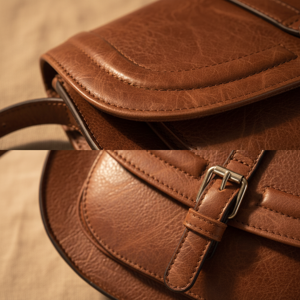 Isobel - Vegan Leather Saddle Shoulder Bag