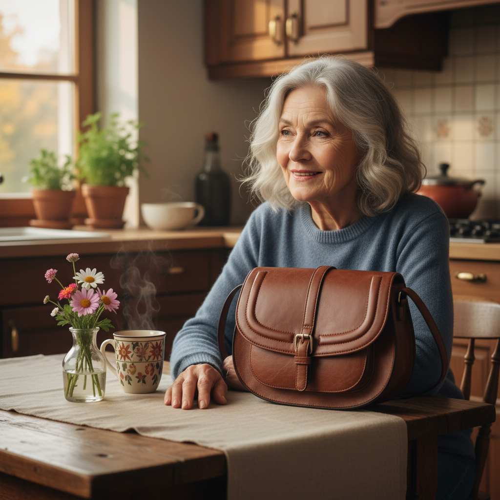 Isobel - Vegan Leather Saddle Shoulder Bag