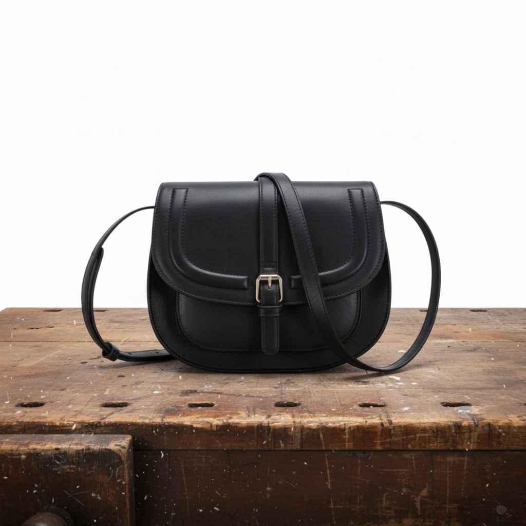 Isobel - Vegan Leather Saddle Shoulder Bag