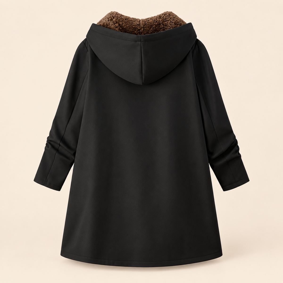 Evelyn | Warm Sherpa-Lined Hooded Coat