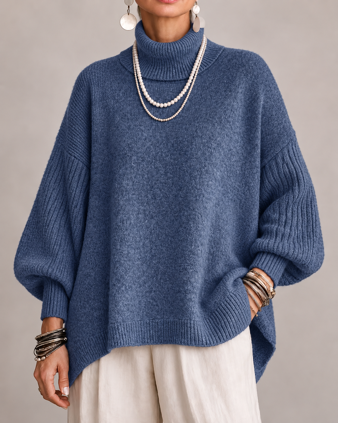 Kathleen | Elegant Roll-Neck Jumper