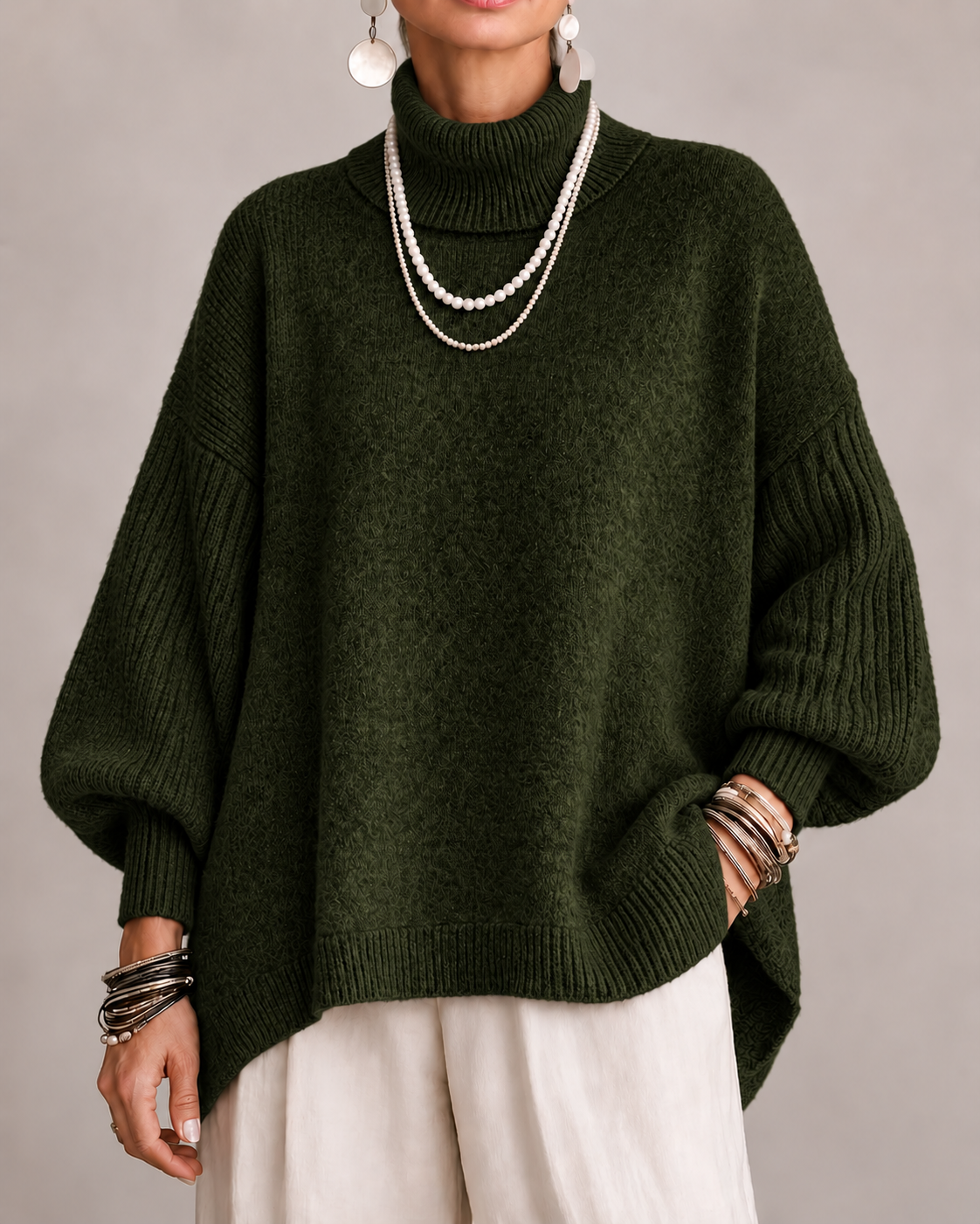 Kathleen | Elegant Roll-Neck Jumper