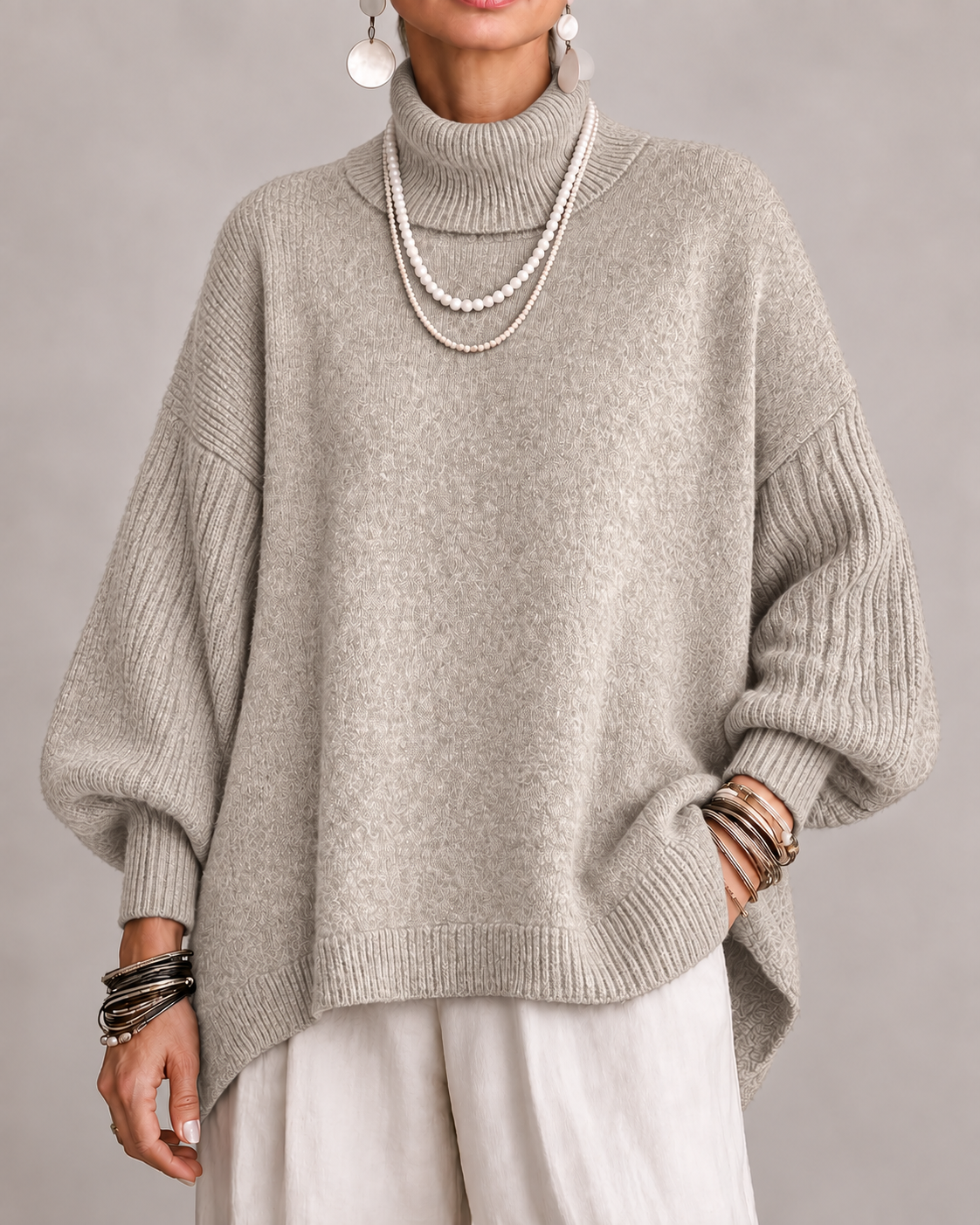 Kathleen | Elegant Roll-Neck Jumper
