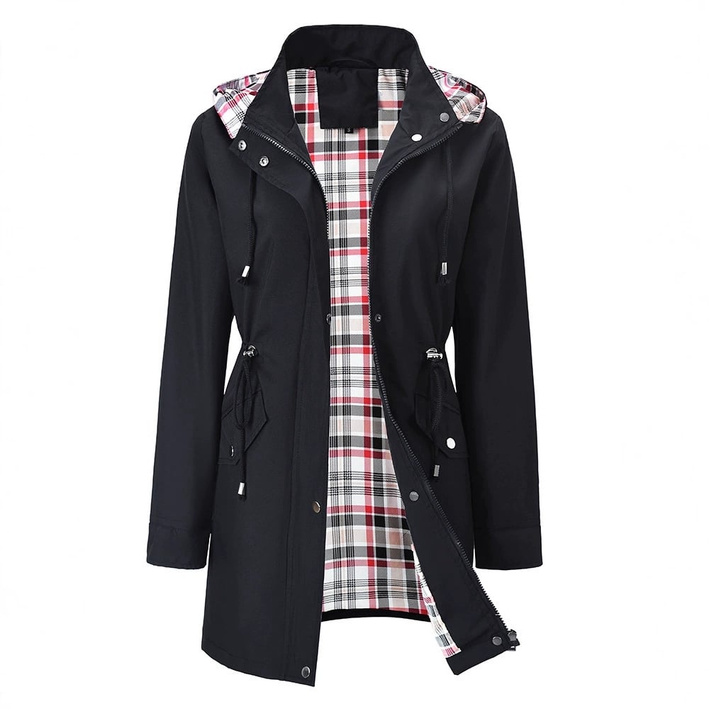 Norah - Hooded Water-Resistant Rain Jacket