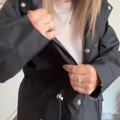 Iona - Hooded Drawstring Rain Jacket