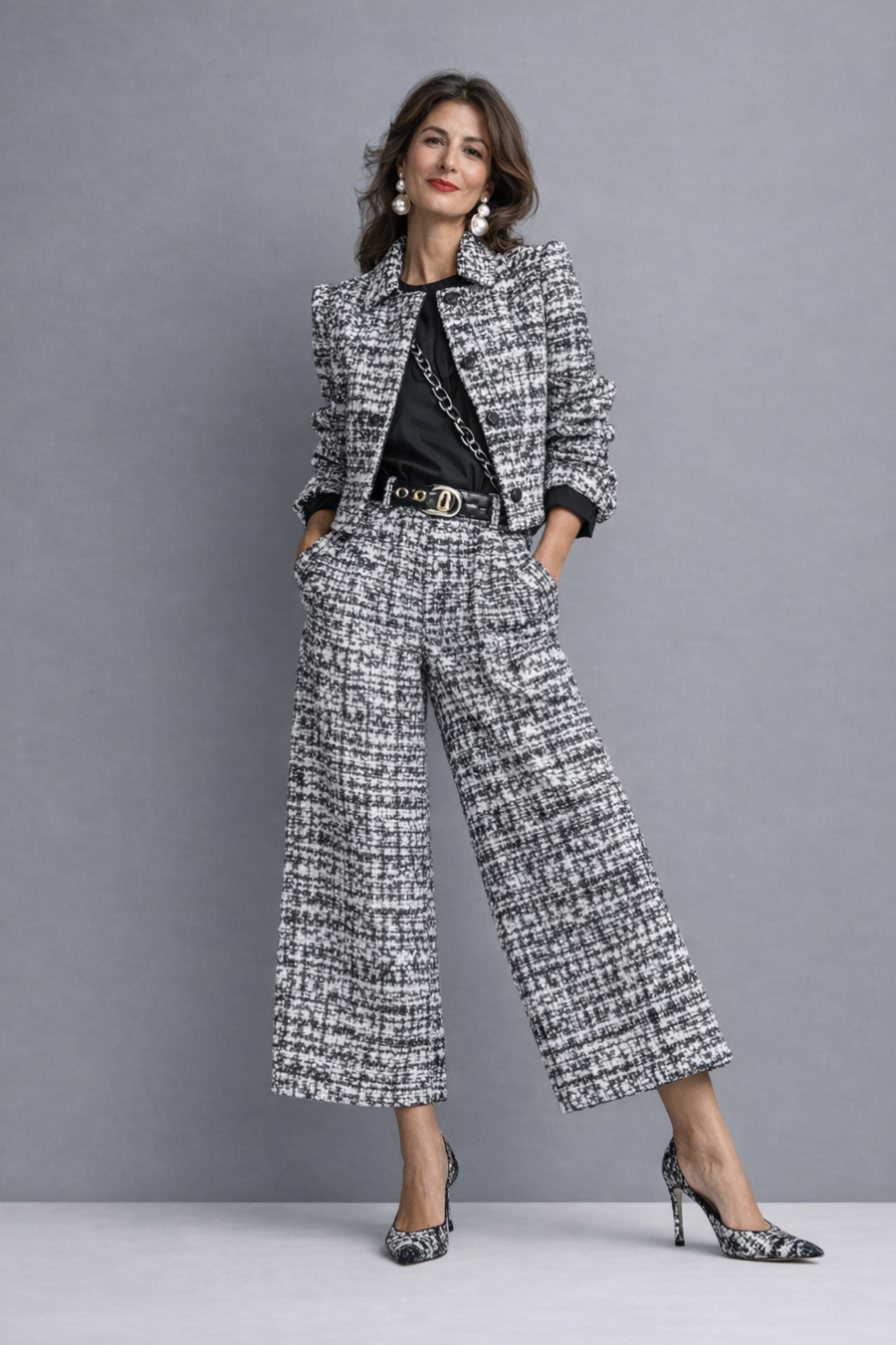 Lucia | Elegant Tweed Two-Piece Set