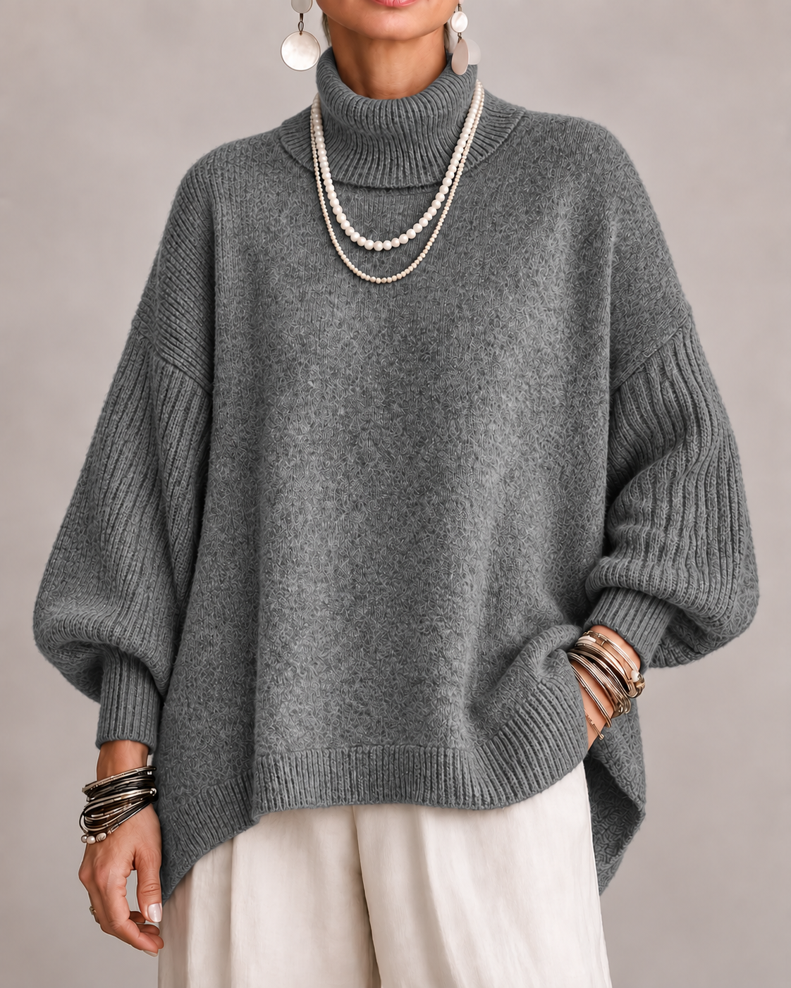 Kathleen | Elegant Roll-Neck Jumper