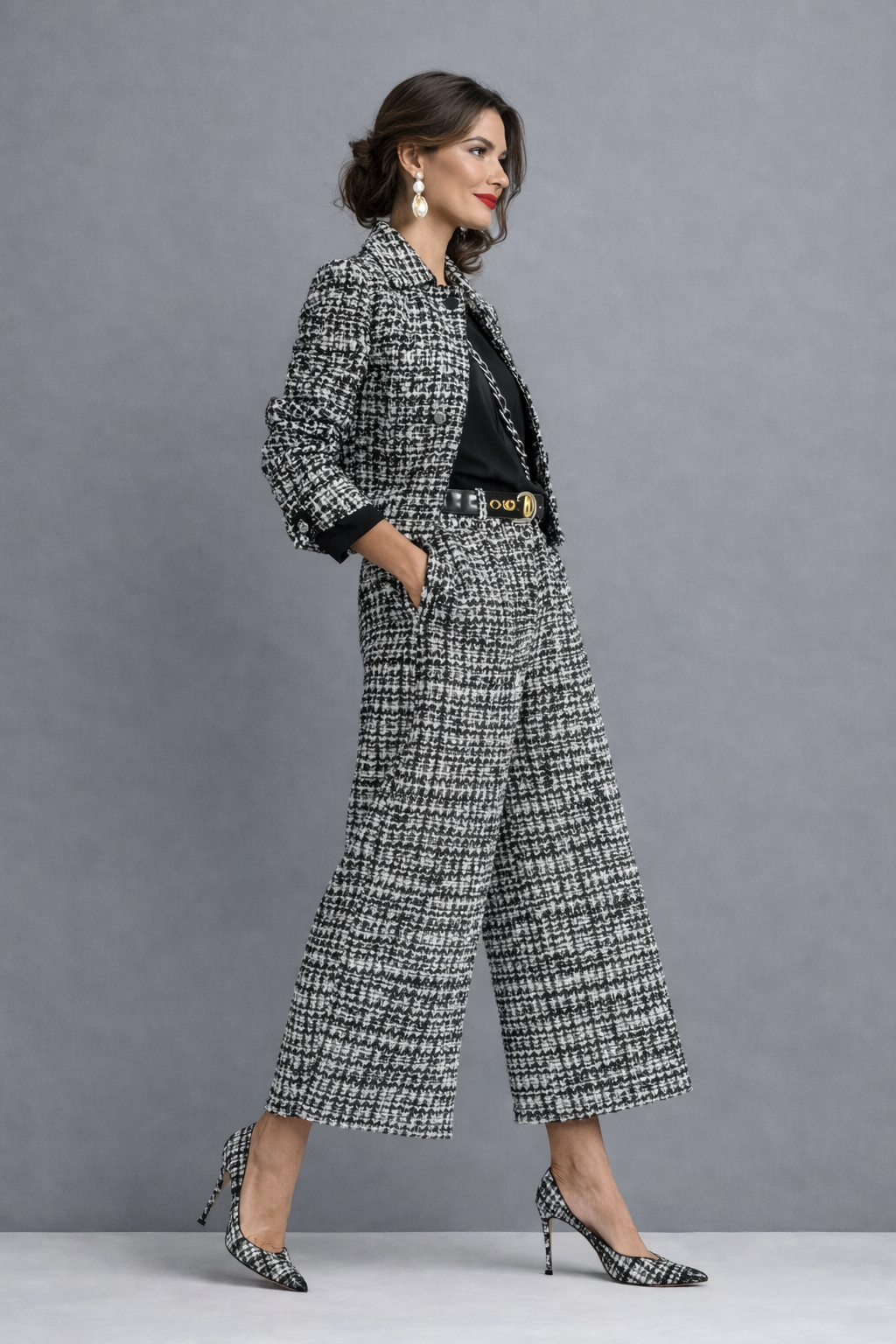 Lucia | Elegant Tweed Two-Piece Set