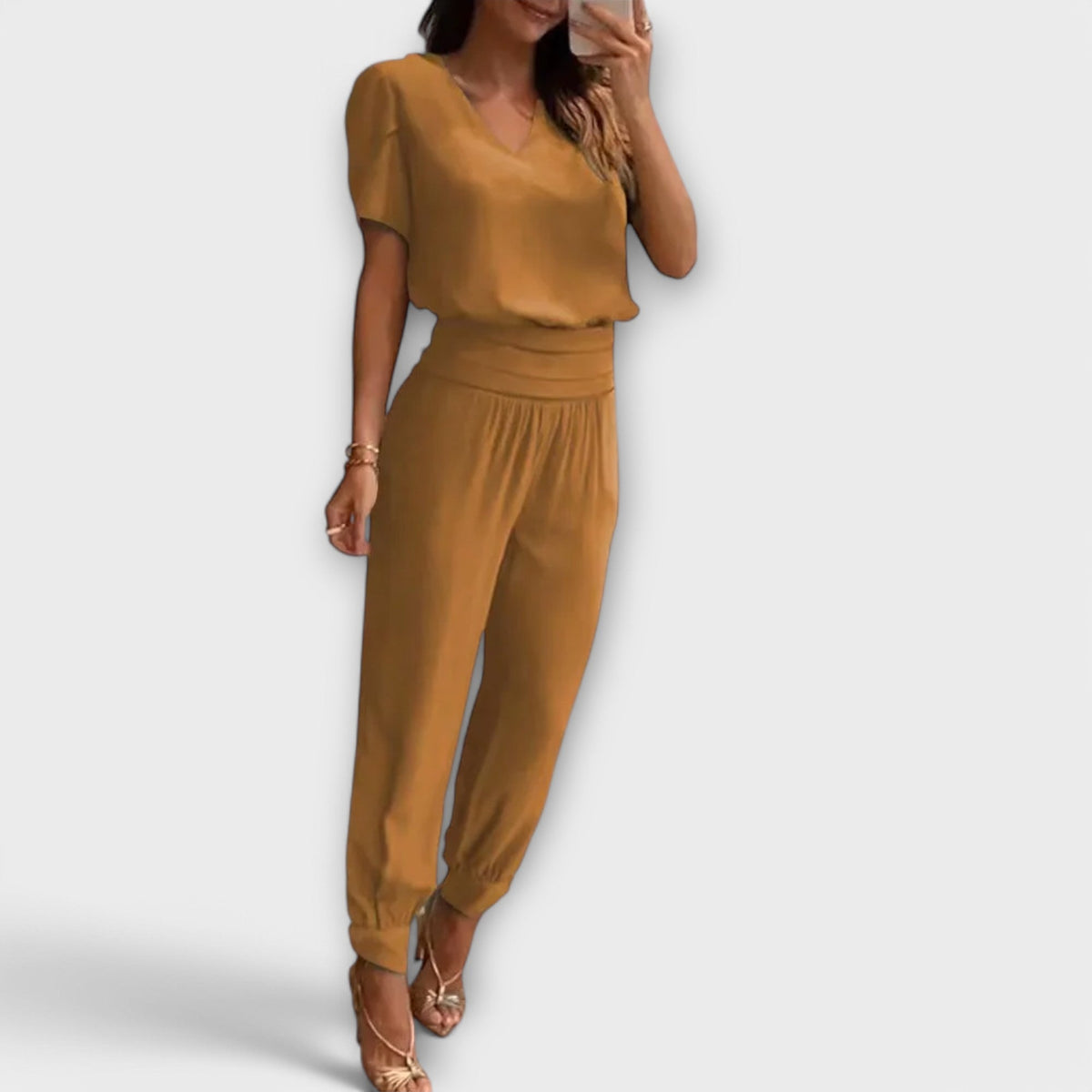 Irmelin – Elegant Set with Top and Trousers